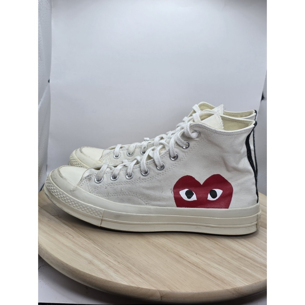Men's 8 -Converse x Comme des Garçons Play Chuck 70 High Top Milk Canvas 150205C